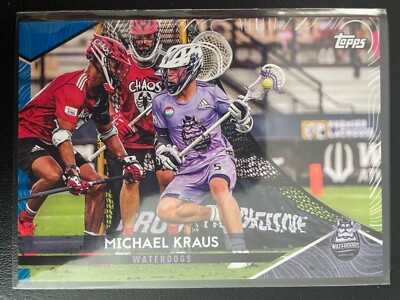 Michael Kraus 2022 Topps Premier Lacrosse League PLL Blue Parallel Card #'d/99
