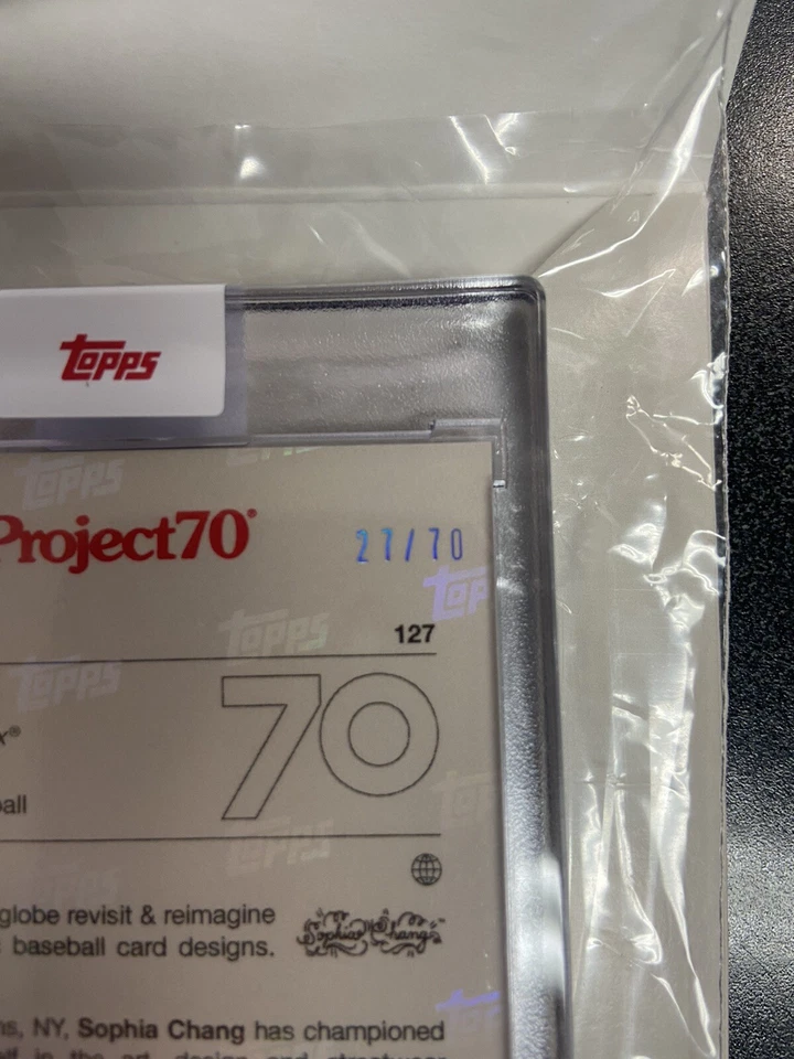 2021 Luis Robert #127 Project 70 P70 Foil 27/70 by Sophia Chang White Sox!!! - Image 4 of 4