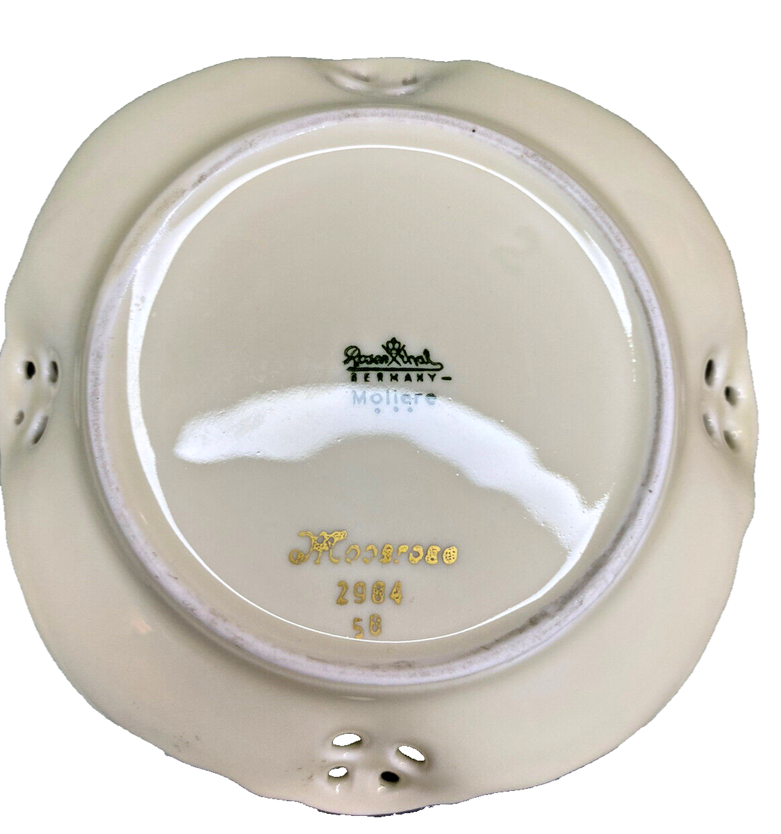 Vintage Rosenthal Moliere Moosrose 2984 Trinket Pin Dish, Germany