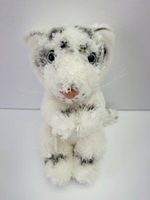 Ringling Brothers Circo Blanco Bengala Tigre Cachorro 8" Peluche Animal Juguete Gato