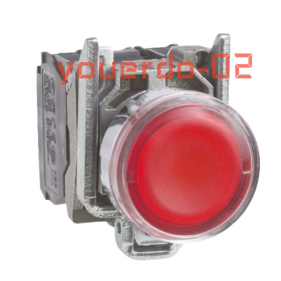 1 PC New With Box Schneider  XB4BW34B5 Ø22 Red button with light