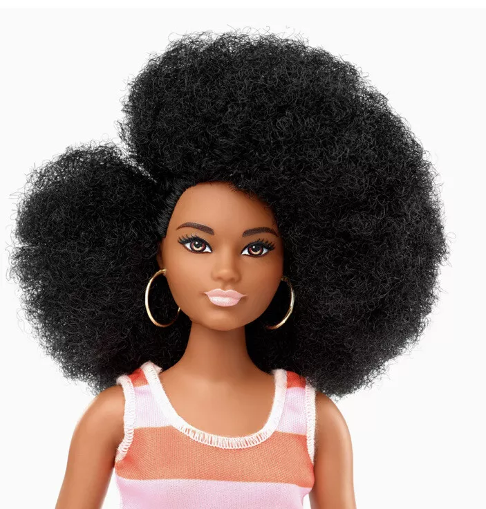 Mattel Barbie Fashionista #105 Doll Afro Curvy African American FXL45