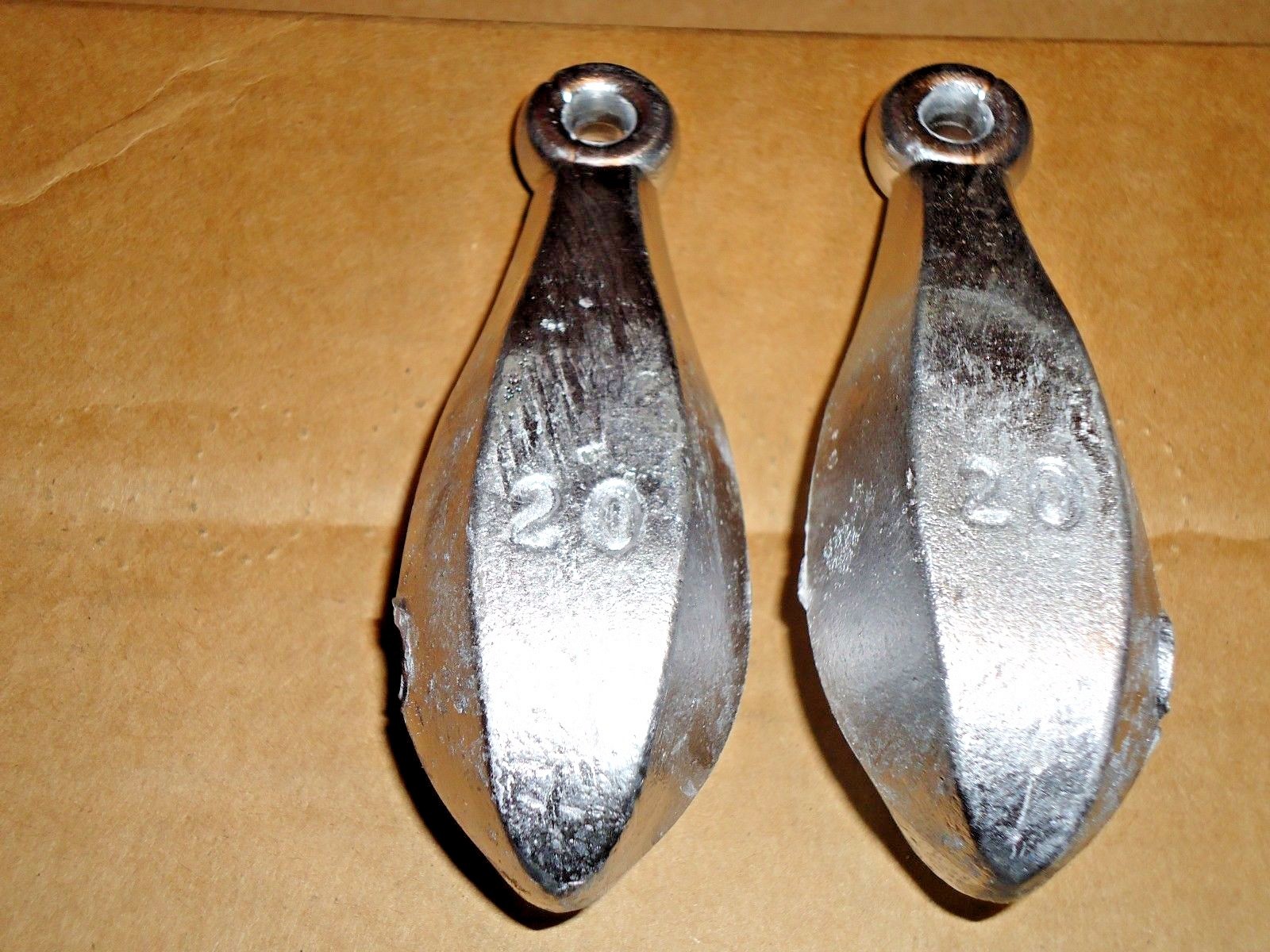 10-Pack Of 16 Oz Bank Sinkers For Fishing - 10 Pounds Total Lead Weights