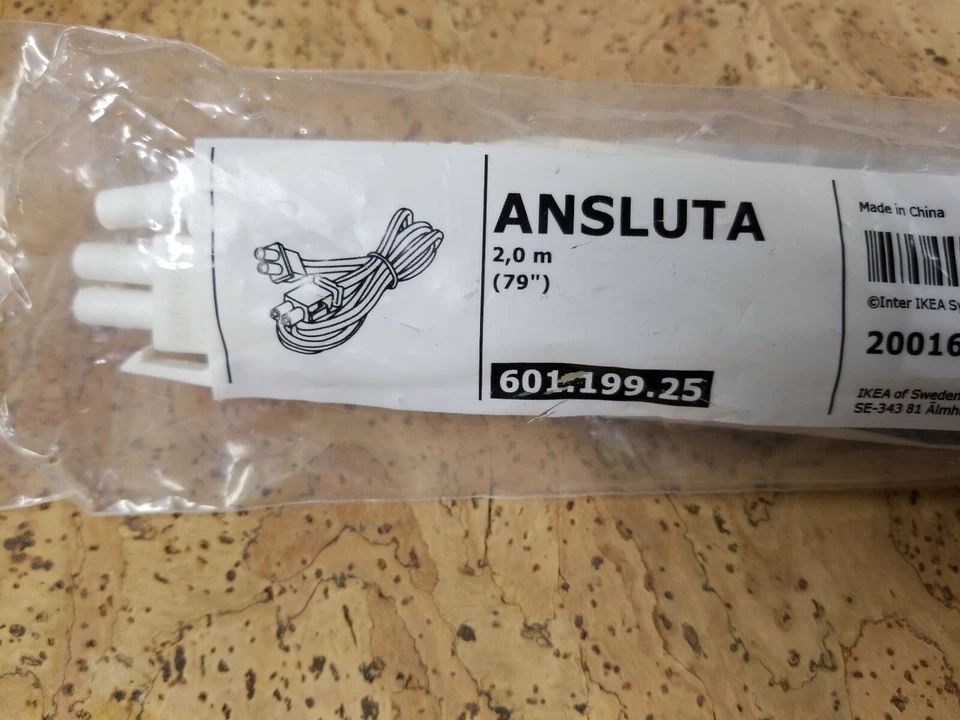 New IKEA ANSLUTA 79" Length Intermediate Connection Cord.  FREE SHIPPING - Image 2 of 4