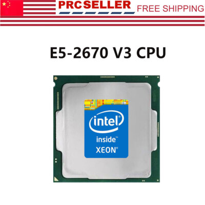 Intel Xeon E5-2670 V3 2.30GHz 12-Core 24T 9.6GT/s SR1XS LGA 2011-3 Processor CPU