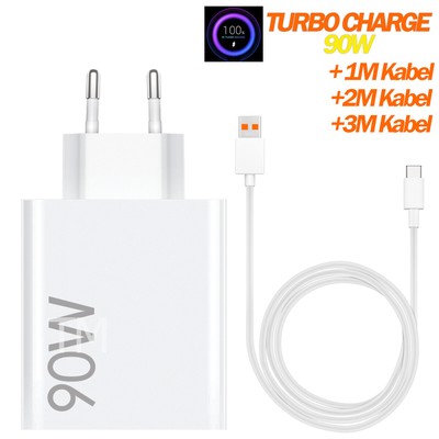 Xiaomi Mi15 Mi14 Mi13 Mi12 90W Hyper Adapter Schnellladegerät Usb C Ladekabel