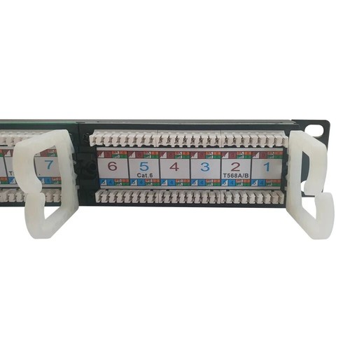 Pannello Patch UTP 24 Posti RJ45 Cat.6 Techly - Foto 3 di 4