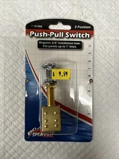 Boater Sports Push-Pull Brass Switch P/N 51304