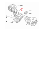 Antriebsriemen Fiat Grande Punto - Punto - Alfa Mito Original 55185077