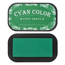 Cyan Large Ink Pads for Stamps, Fingerprint, Scrapbooking, 3.8 x 2.1 Inch