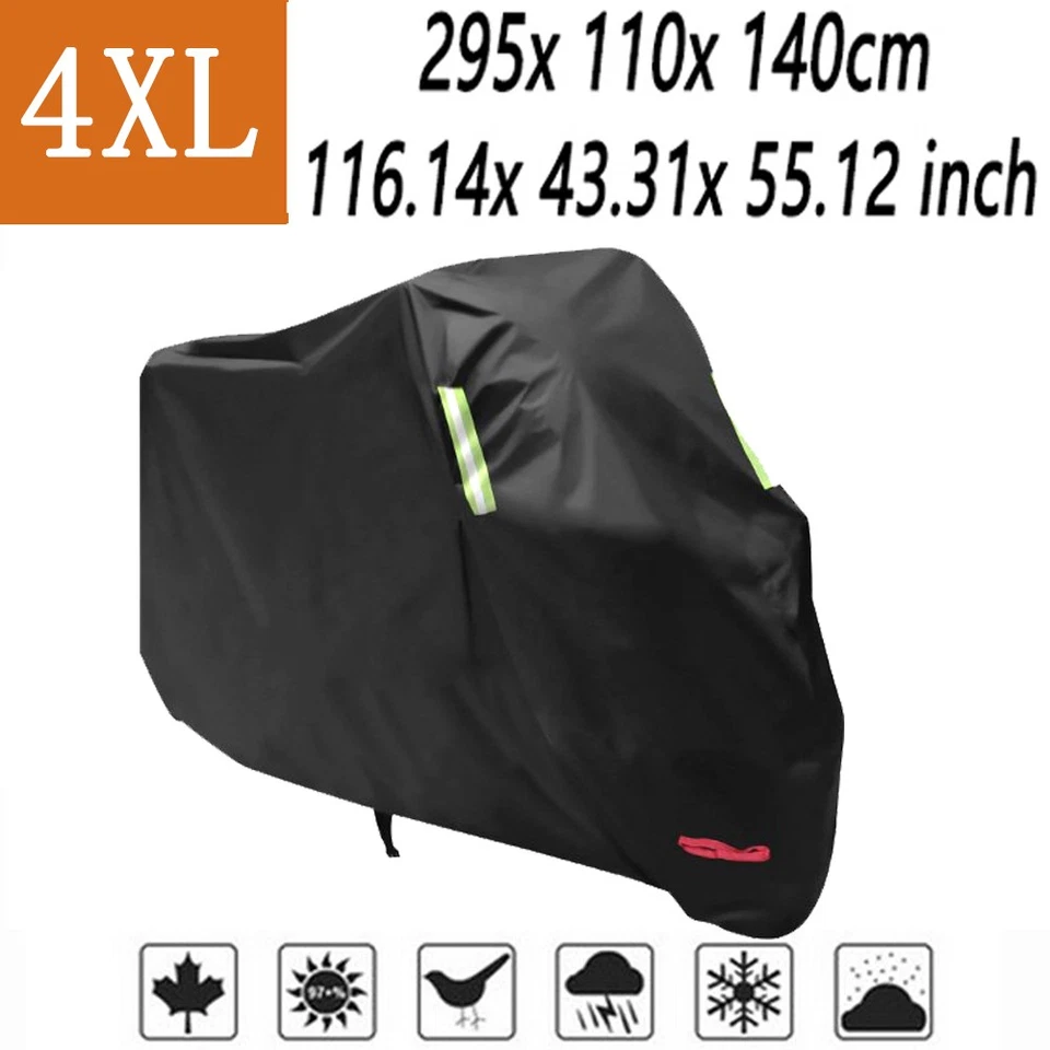 Cubierta impermeable 4XL para moto Honda Goldwing 1000/ 1100/ 1200/ 1500/ 1800 Foto 4 de 4