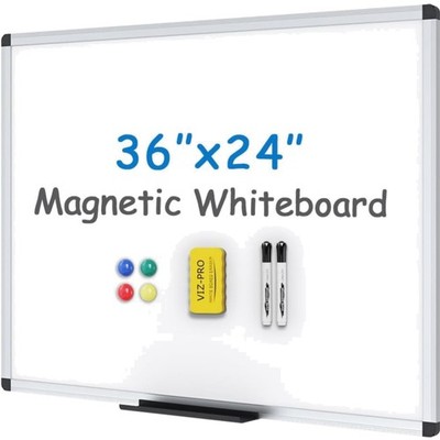 Whiteboard magnetic trocken abwischbar 90x60 cm Schreibtafel Büro Schule