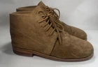 Civil War Army Issue Reenactment Boots Mens 13 Suede Handmade biege brown