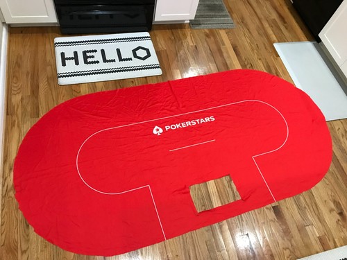 POKERSTARS Texas Hold'em Las Vegas Casino Card Game Table Felt Layout Authentic