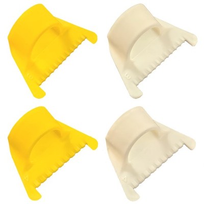 FXHDC-M 4Pc Edge Stitch Lock & Sewing Gauge Set, Mini Yellow and white 