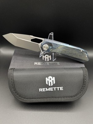Remette Peregrine Falcon Knife M390 Steel Blade, Lightning Ano Titanium Handle
