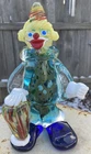 VTG. Murano Hand Blown Glass Clown  Made In Italy 7” Tall Art Glass Collectible