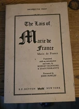 The Lais Of Marie De France Uncorrected Proof First Edition
