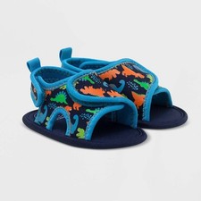Baby Boys' Ro Me by Robeez Dino Sandals - blue - sz 6-12 months - new