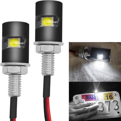 2PCS License Plate Light, LED Tag Lights, Super Bright 12V Waterproof License Pl