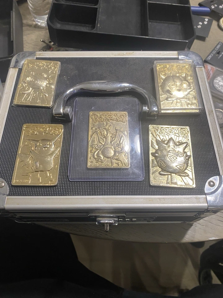 1999 Burger King Pokemon Cards Gold Plated 23K - Image 3 of 3