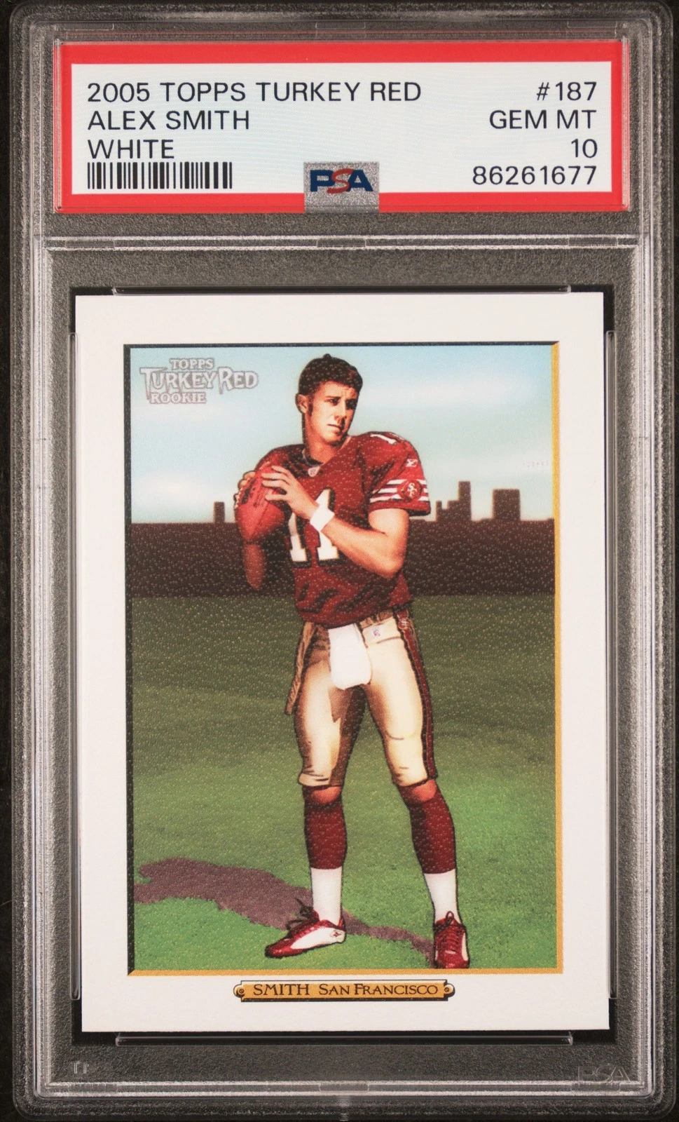 Alex Smith Topps Turkey Red #187 White