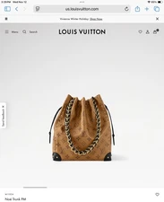 Louis Vuitton Noe Trunk Bag Reverse Monogram Canvas PM.  NIB with dust bag