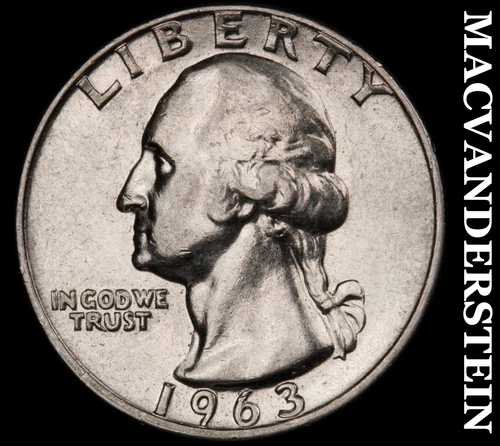 1963 Washington Quarter- Silver- Scarce Better Date No Reserve #J2137