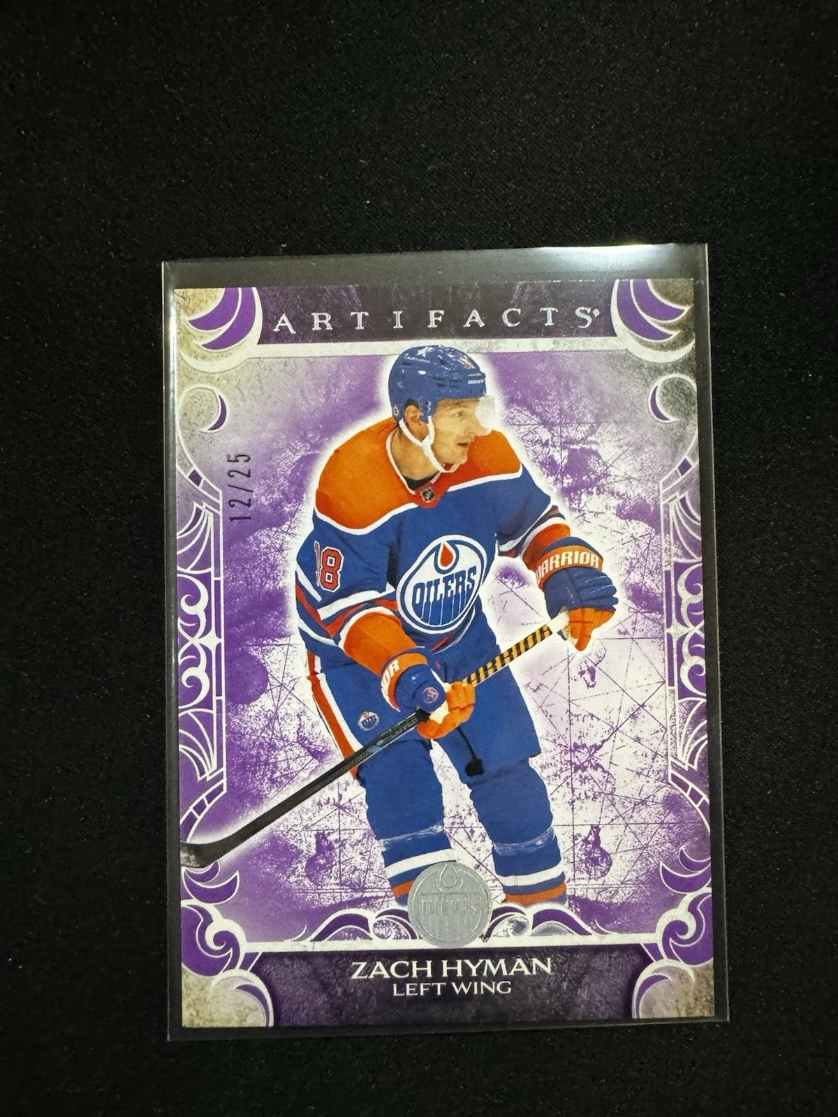 2024-25 Upper Deck Artifacts Purple Zach Hyman /25 #20 Oilers