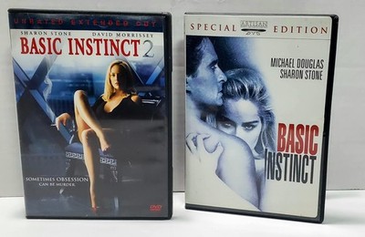 Basic Instinct 1 Special Ed & 2 Unrated Extended Cut DVD   Thriller Set