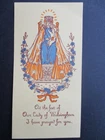 Religious Prayer Card  Virgin Mary Roman Catholic Our Lady of Walsingham Norfolk