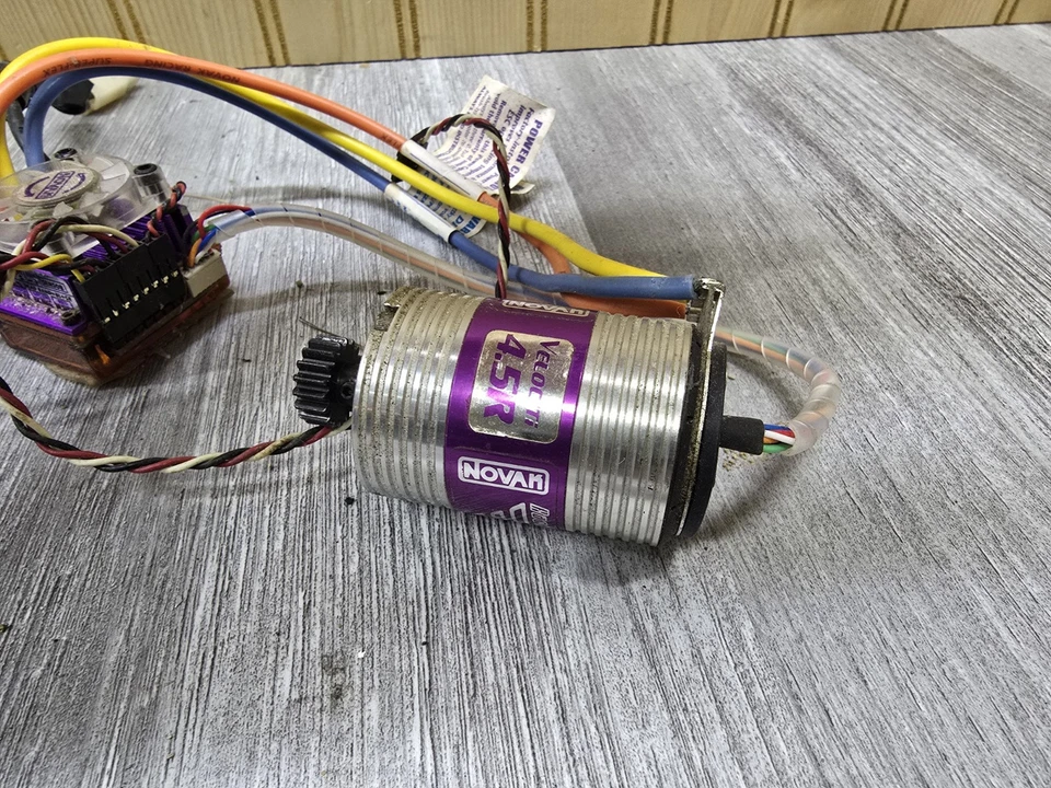 NOVAK GTB Brushless ESC with Velociti 4.5R Motor, Works Great  - Image 2 of 4