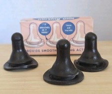 Vintage Baby Bottle Rubber Nipples w Box Twin Air Valves Collectible