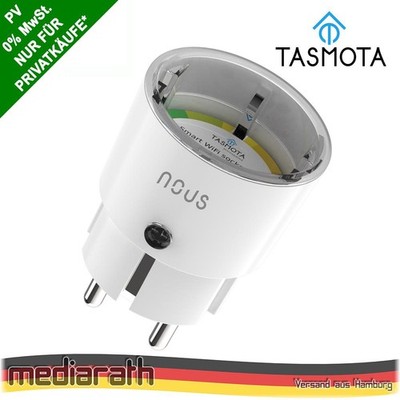 Nous A1T 16A 3680W Einspeisesteckdose WiFi - Tasmota - optional calibrated PV