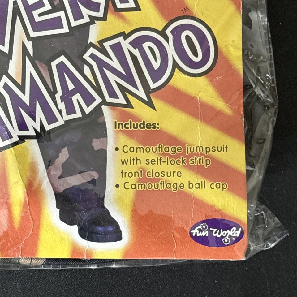 Niño Pequeño Comando Encubierto Militar Mono y Sombrero Disfraz Pequeño Foto 2 de 4