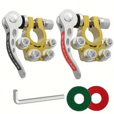 2-Piece Automotive Battery Terminal Clamps - SAE/JIS Type A,
