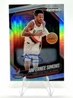 Anfernee Simons 2024-25 Panini Prizm Black Silver Prizm Auto #60 Blazers