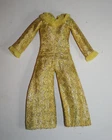 Vintage Mod 70s  Barbie Maddie Mod  Clone golden metallic jumpsuit