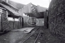 PHOTO BR British Railways Station Scene - CORRIS 1948
