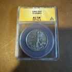 1942 50C Walking Liberty Half Dollar, CERTIFIED AU58 (80299)