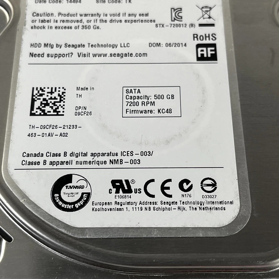 Seagate Barracuda ST500DM002 500GB SATA III 3.5 in Desktop Hard Drive Free Ship - Image 3 of 4