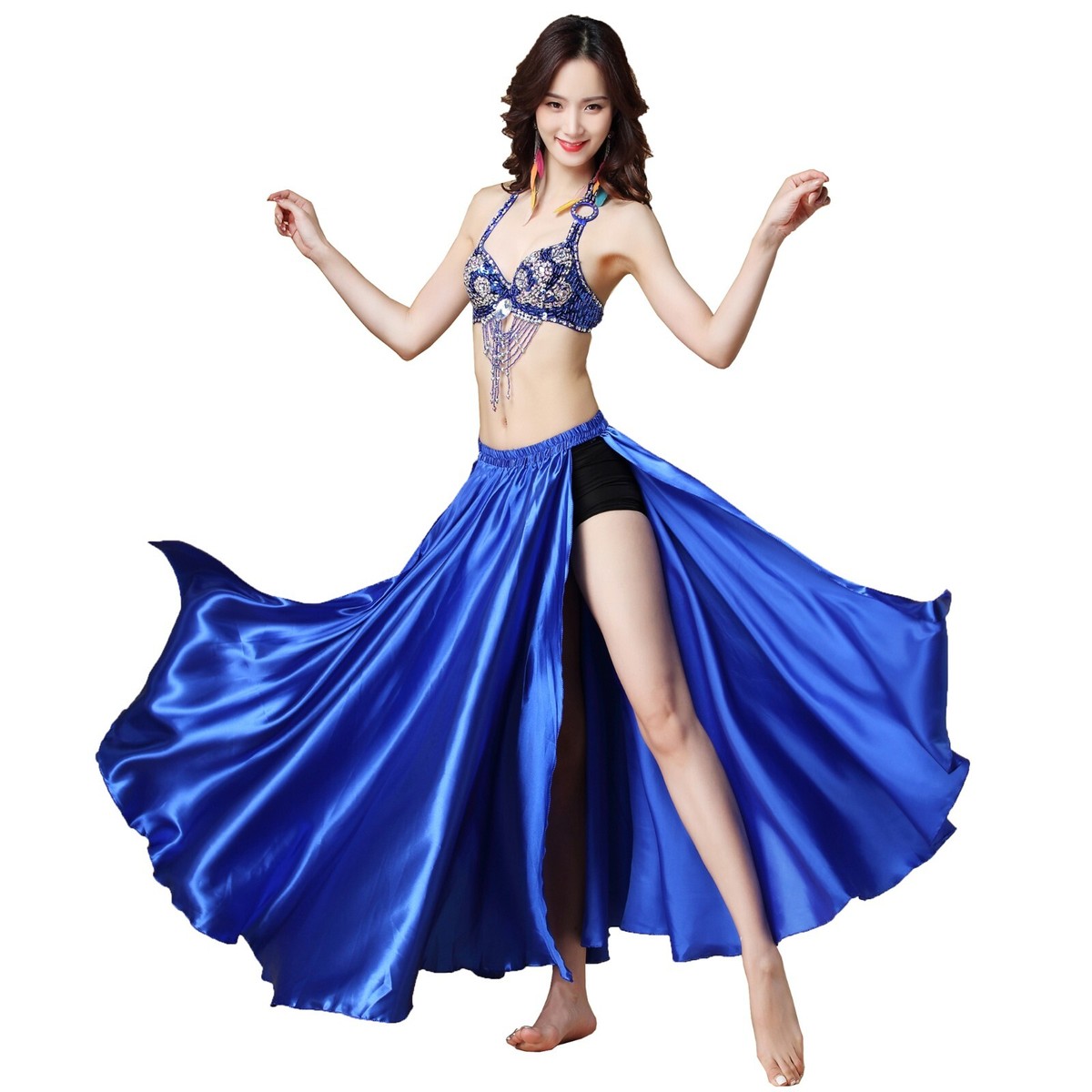 Women Belly Dance Costume 3pc Bra+Belt+Skirt Dancing Set Belly Dance Outfits Women Belly Dance Costume 3pc Bra+Belt+Skirt Dancing Set Belly Dance Outfits