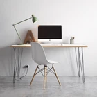 Scandinavian Style Birch Plywood Desk w. Hard Wearing Formica Top | CUSTOMISABLE