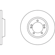 Apec Blue Brake Disc - Rear SDK6787 Fits Kia Carens - OE Specification