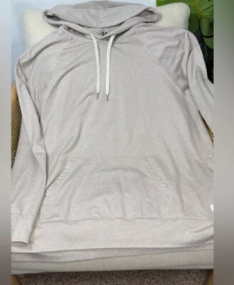 Vuori Halo Essential Hoodie XL Ecru Heather NWT