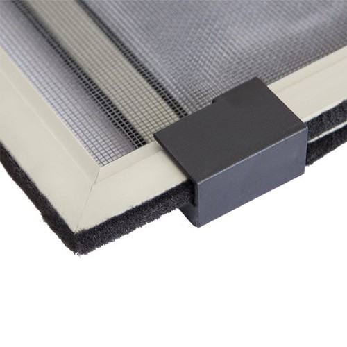 Mosquitero Marco Aluminio Estensibile Corredero Con Cepillo Puerta