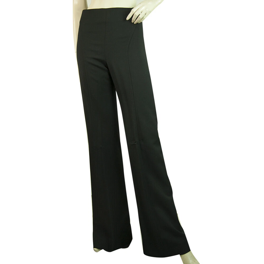 Dsquared 2 D2 Black Woolen High waist Flared Leg Trousers Pants size 40