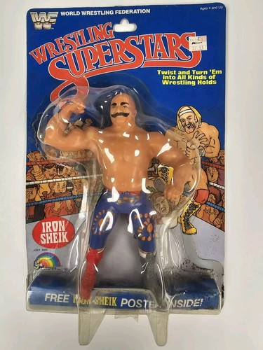 Iron Sheik LJN on card not mint 5 back...