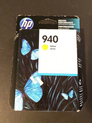 Genuine HP 940 YELLOW Printer Ink Cartridge Officejet Pro Hewlett Packard SEALED