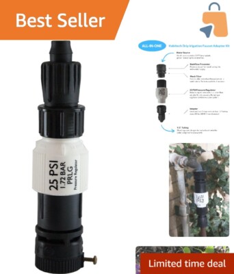 All-in-One Drip Irrigation Connection Kit for 1/2'' Tubing - Leakproof & Durable